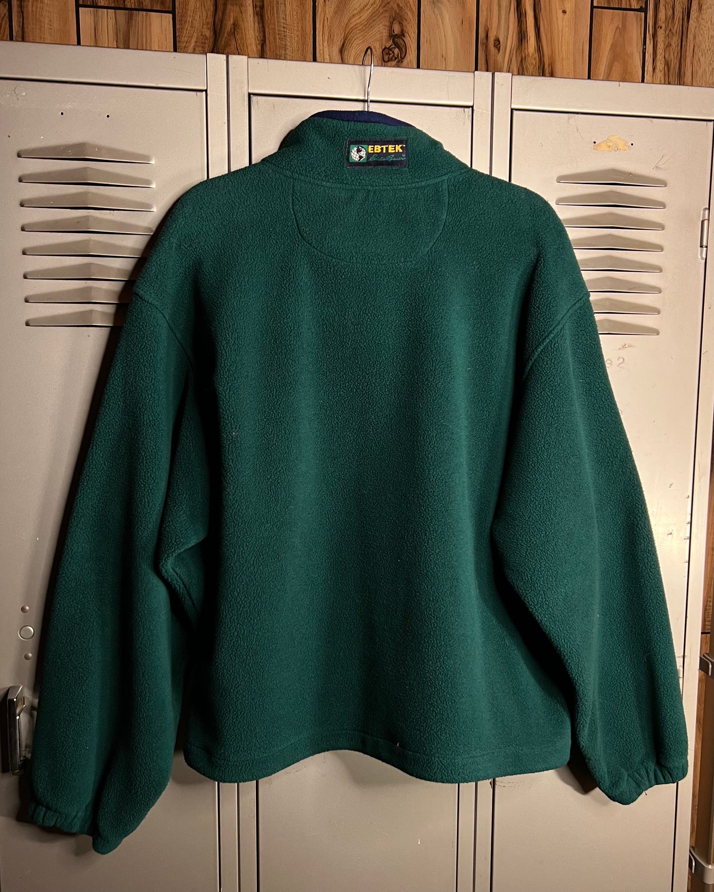 1990's Eddie Bauer EBTEK Heavy Forrest Green Fleece Jacket