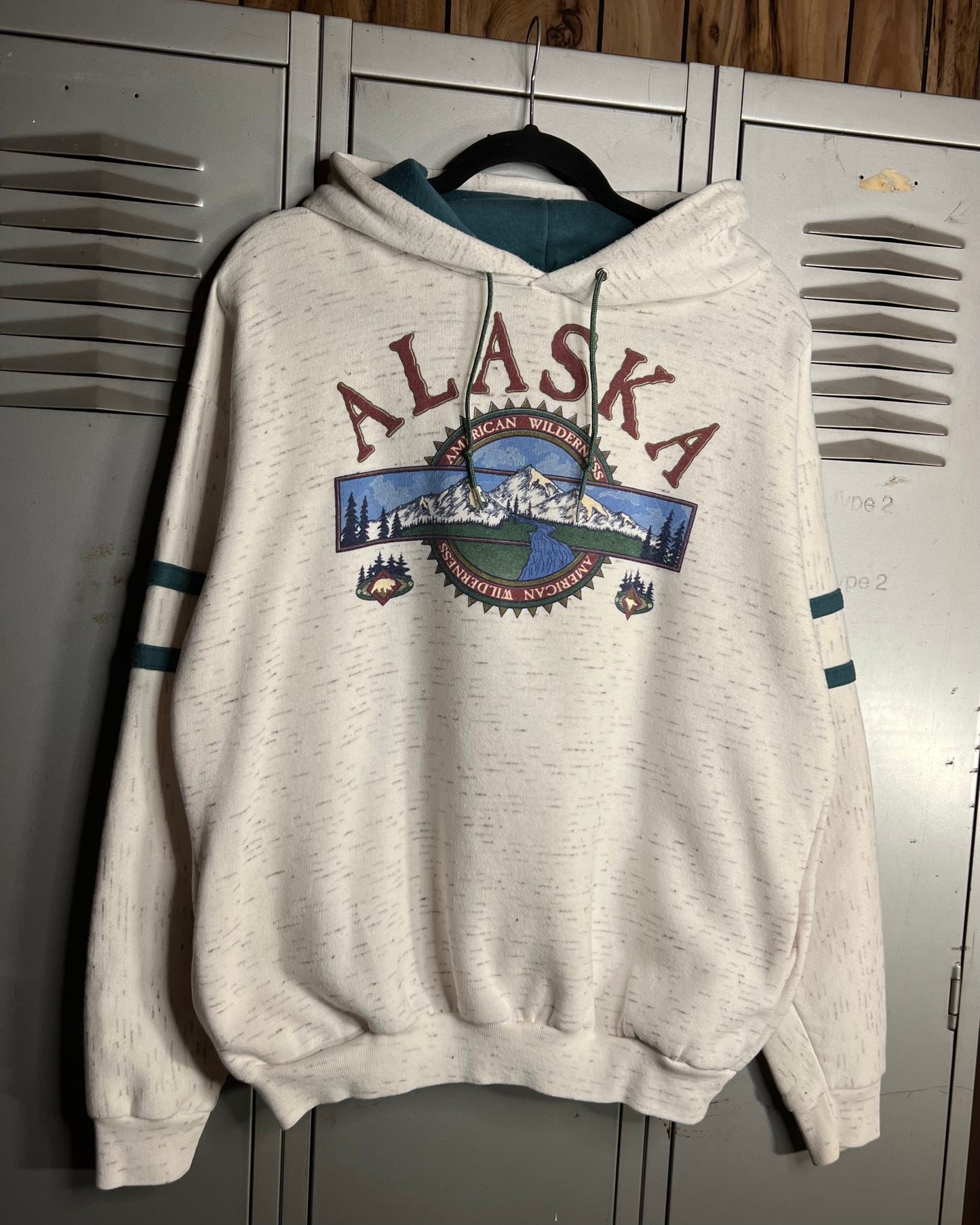 1990s Alaska "American Wilderness" Heavy Hoodie