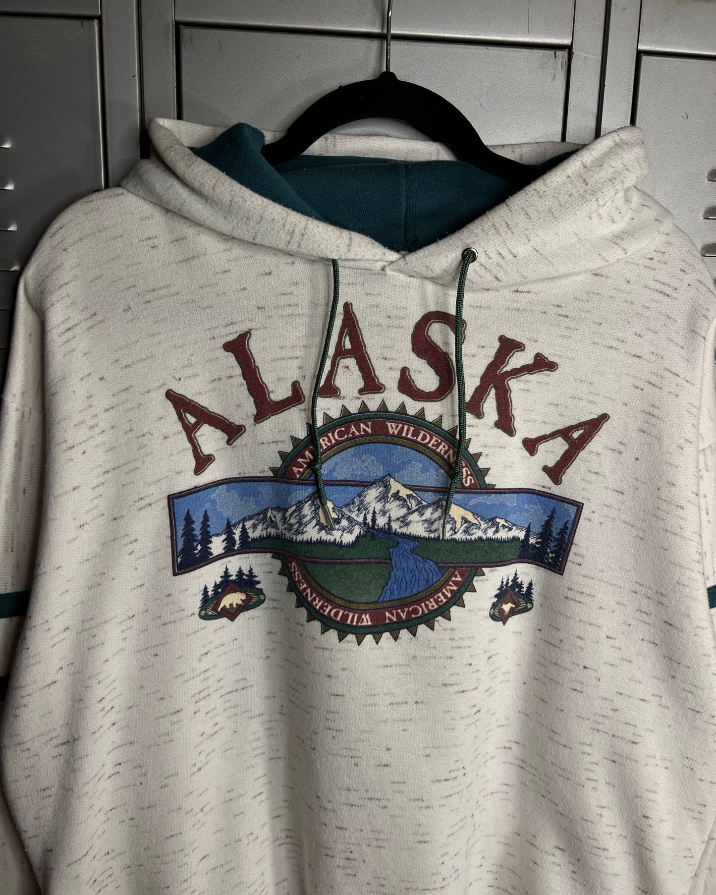 1990s Alaska "American Wilderness" Heavy Hoodie