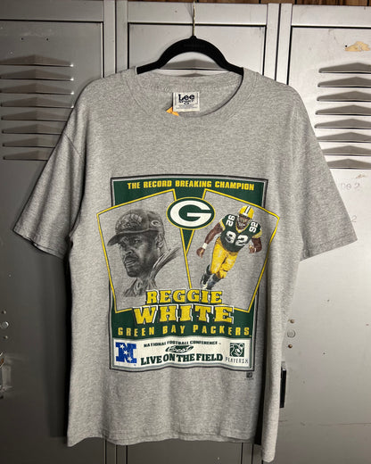 1990's Green Bay Packers x Reggie White "The Record Breaking Champ" Lee Sports T-Shirt