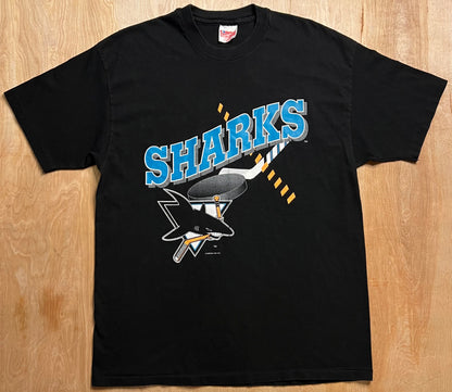 1992 San Jose Sharks NHL Single Stitch T-Shirt