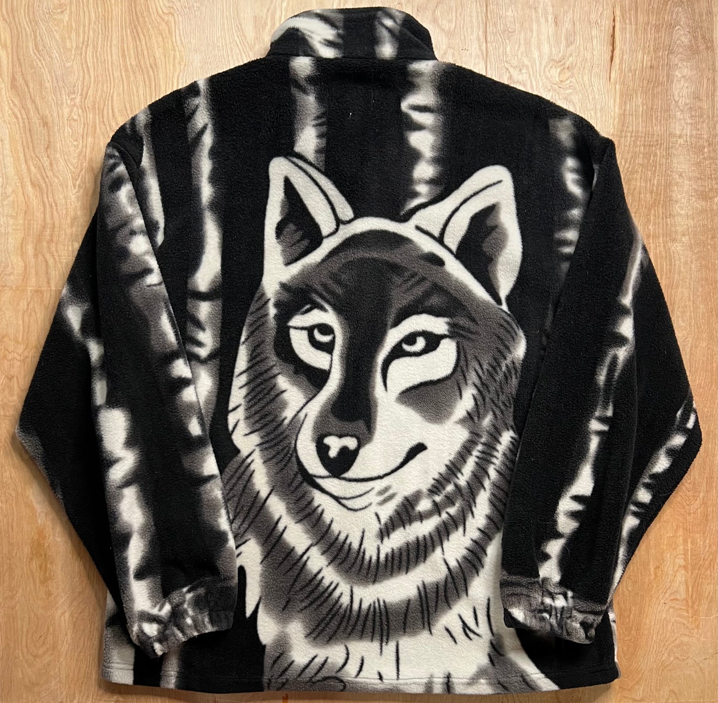 Vintage Wolf AOP Fleece Jacket