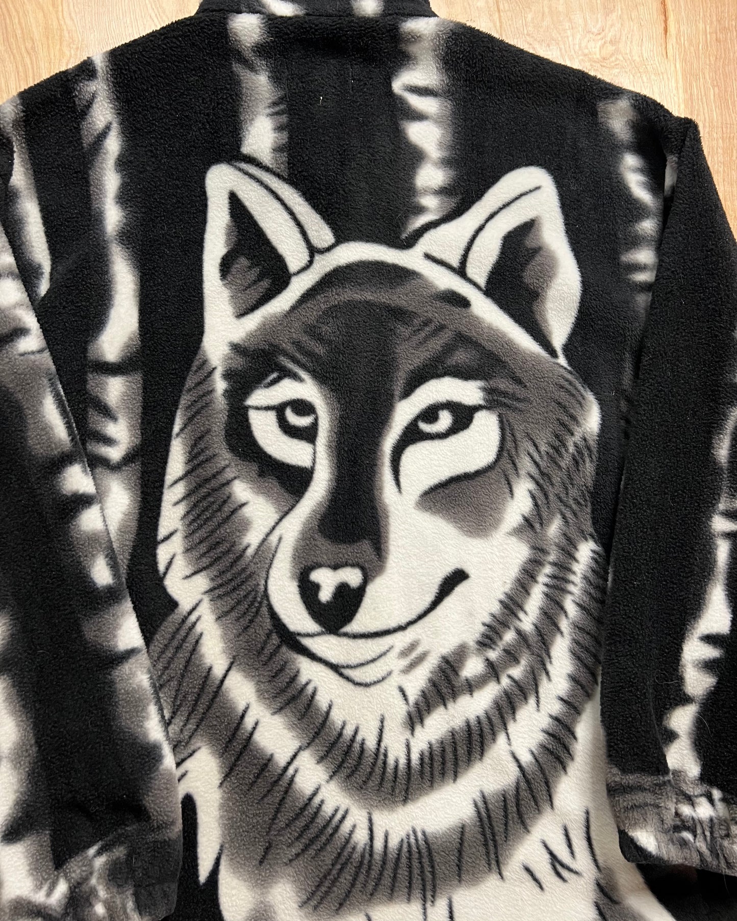 Vintage Wolf AOP Fleece Jacket