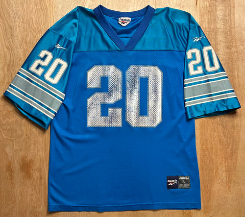 Detroit Lions Barry Sanders Reebok Throwback Jersey L NFL Large