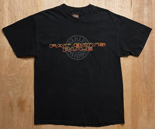 2002 Harley Davidson "Fat Boys Rule" Dayton Ohio T-Shirt