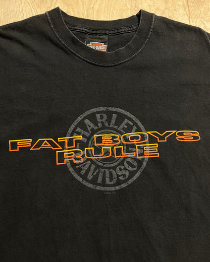 2002 Harley Davidson "Fat Boys Rule" Dayton Ohio T-Shirt