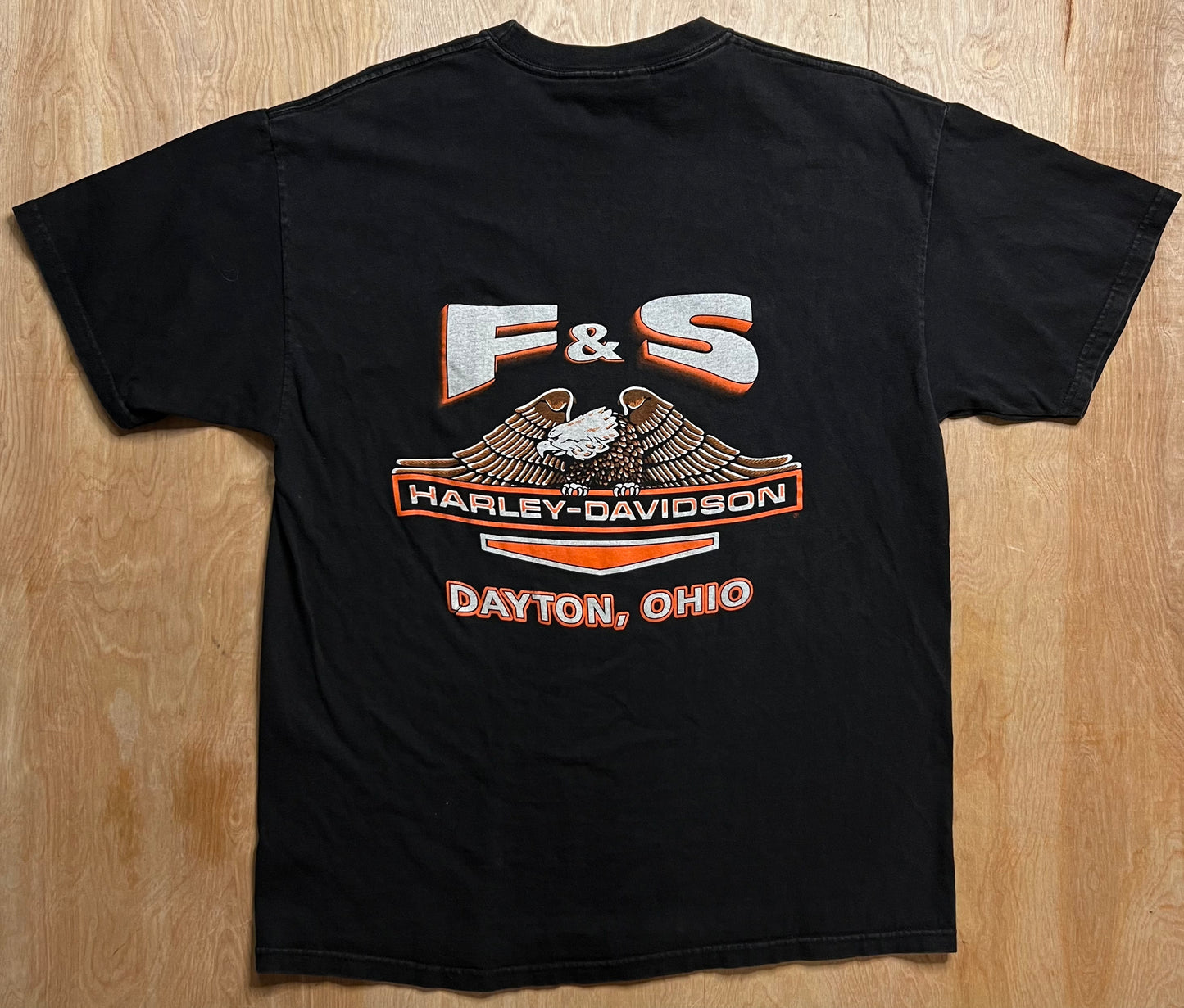 2002 Harley Davidson "Fat Boys Rule" Dayton Ohio T-Shirt