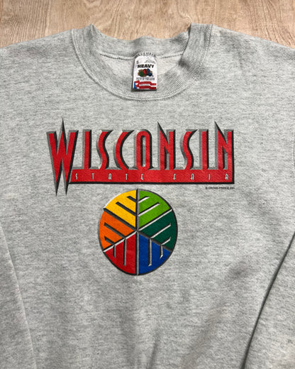 1990's Wisconsin State Fair Fruit of the Loom Crewneck