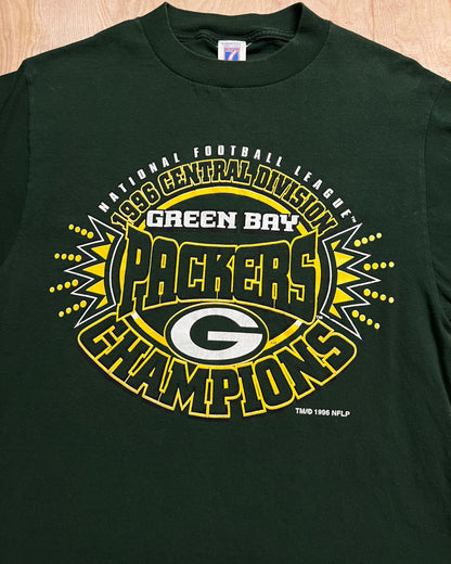 1996 Green Bay Packers Central Division Champions Logo 7 T-Shirt