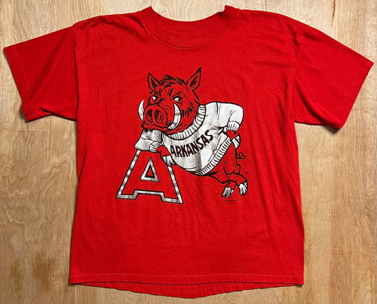 Early 1990's University of Arkansas Single Stitch T-Shirt