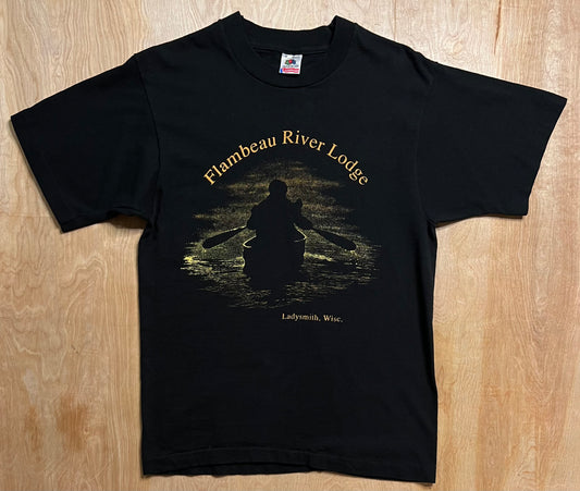 1990's Flambeau River Lodge Fruit of the Loom Single Stitch T-Shirt