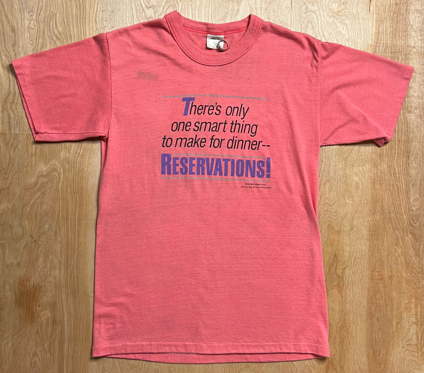 1990's "There's Only One Smart Thing to Make for Dinner" Single Stitch T-Shirt