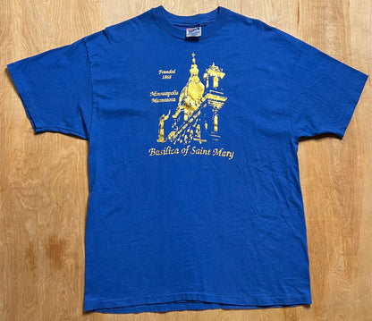 Early 1990's Basilica of Saint Mary Minneapolis, Minnesota Single Stitch T-Shirt