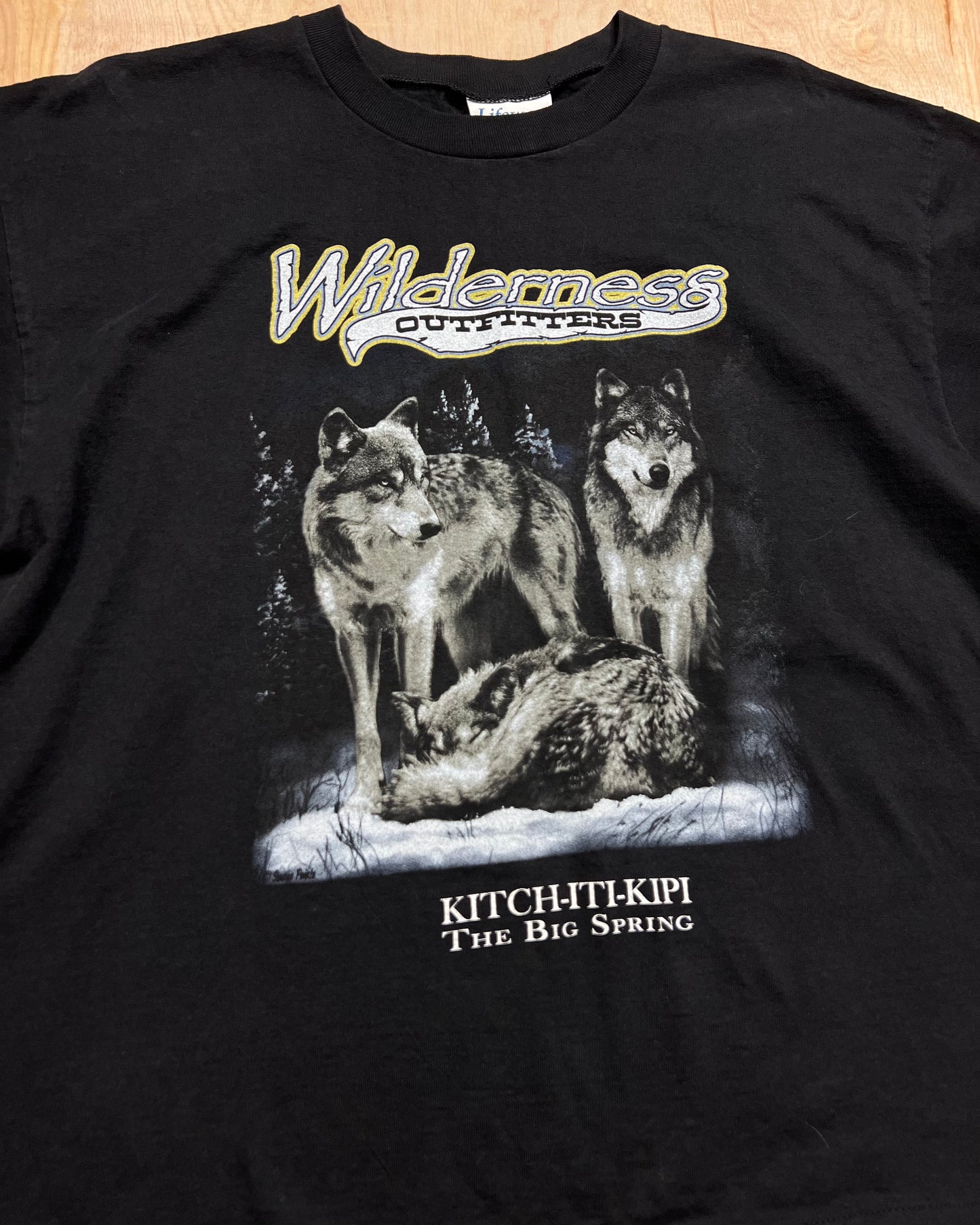 Vintage 1990's Wilderness Outfitters Wolves T-Shirt