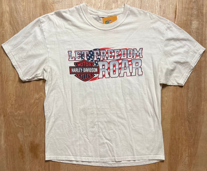 Harley Davidson "Let Freedom Roar" Gillete, Wyoming T-Shirt