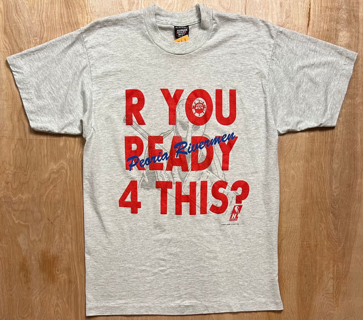 1990's Hockey "R YOU READY 4 THIS?" Single Stitch T-Shirt
