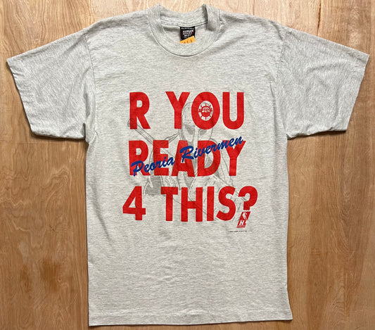 1990's Hockey "R YOU READY 4 THIS?" Single Stitch T-Shirt