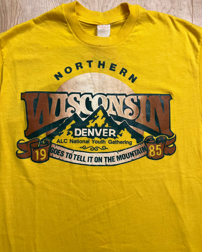 1985 Northern Wisconsin x Denver "Goes to Tell it on the Mountain" Single Stitch T-Shirt