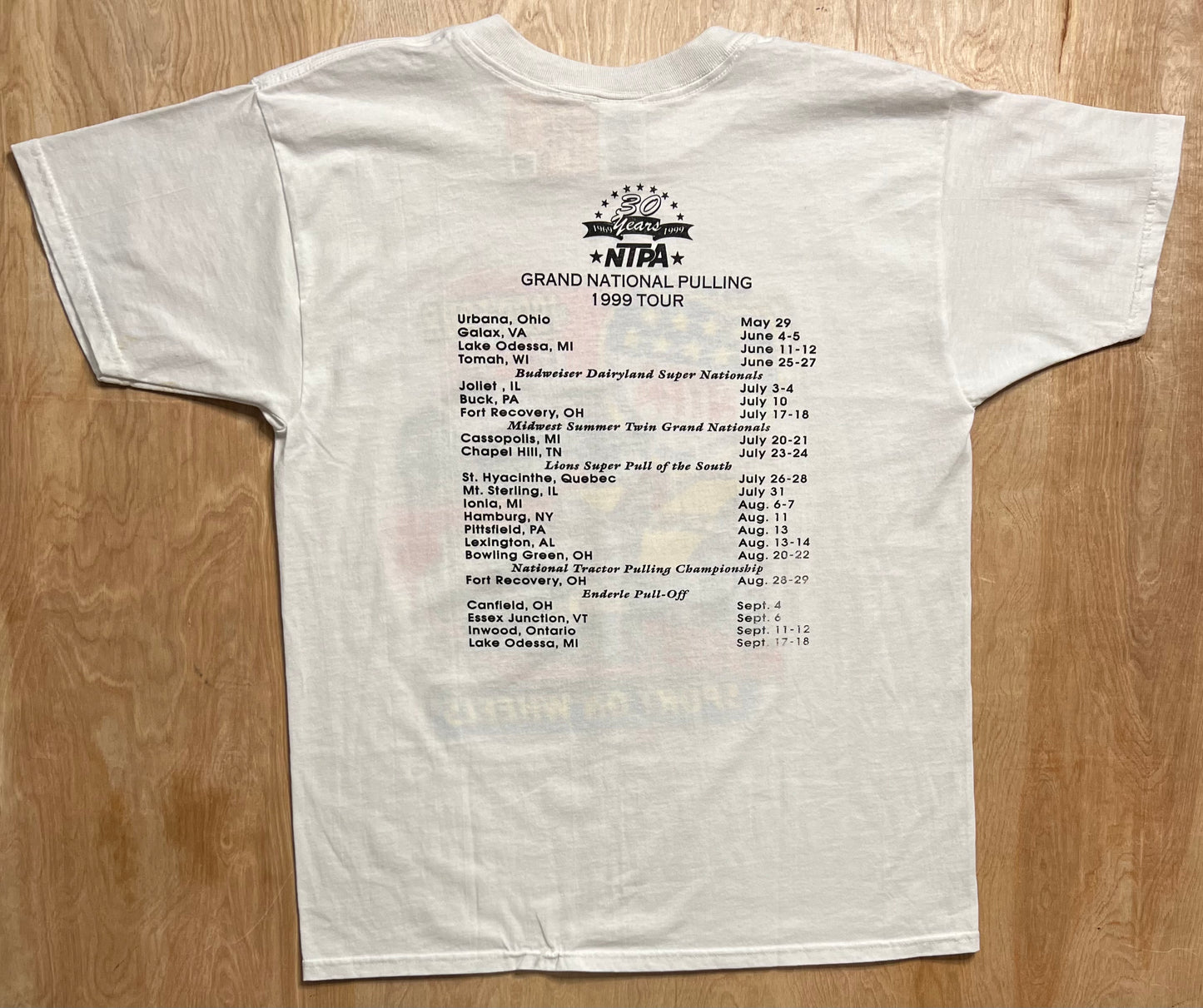 1999 "Heaviest Sport on Wheels" National Tractor Pullers Association T-Shirt