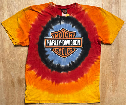 2000's Harley Davidson Tie Dye Chippewa Falls, Wisconsin T-Shirt