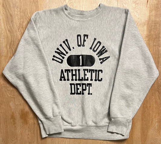 1980's University of Iowa Athletic Department Champion Reverse Weave Crewneck