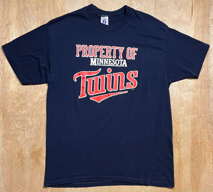 Early 1990's Property of Minnesota Twins Single Stitch T-Shirt