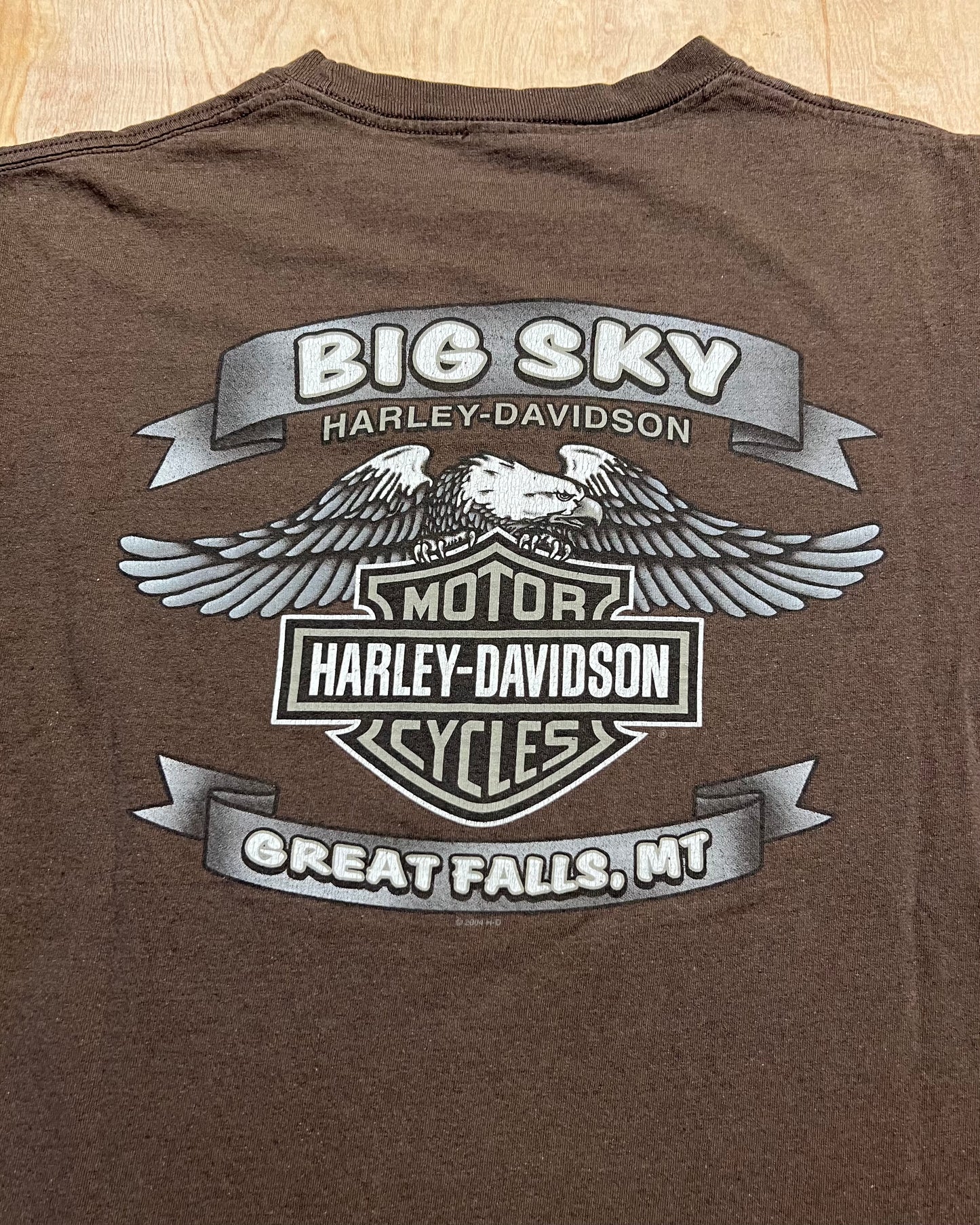 2000's Harley Davidson Big Sky, Montana T-Shirt