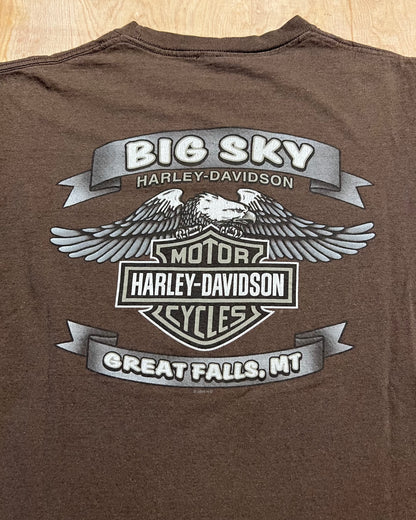 2000's Harley Davidson Big Sky, Montana T-Shirt