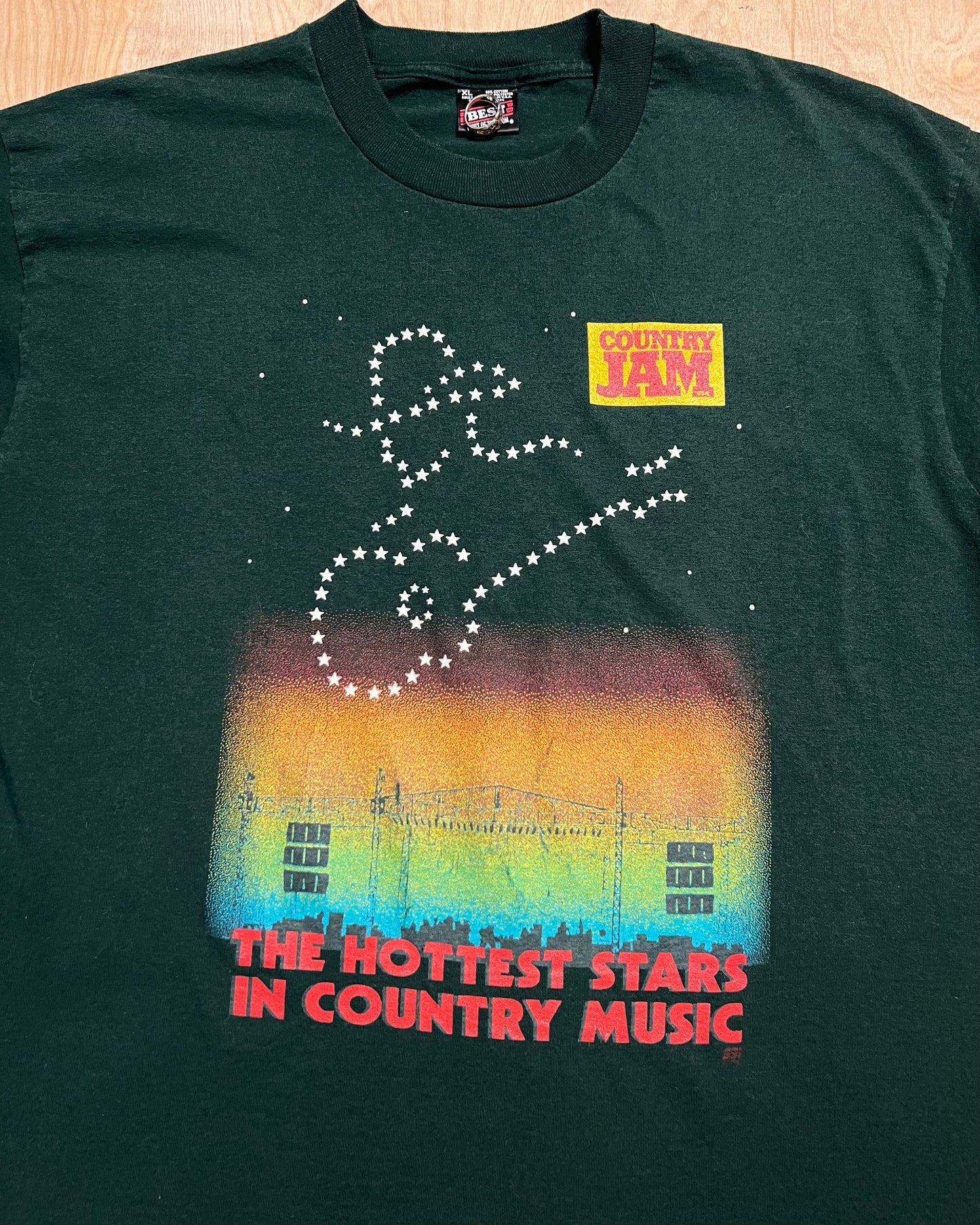 1995 Country Jam "The Hottest Stars in Country Music" Single Stitch T-Shirt