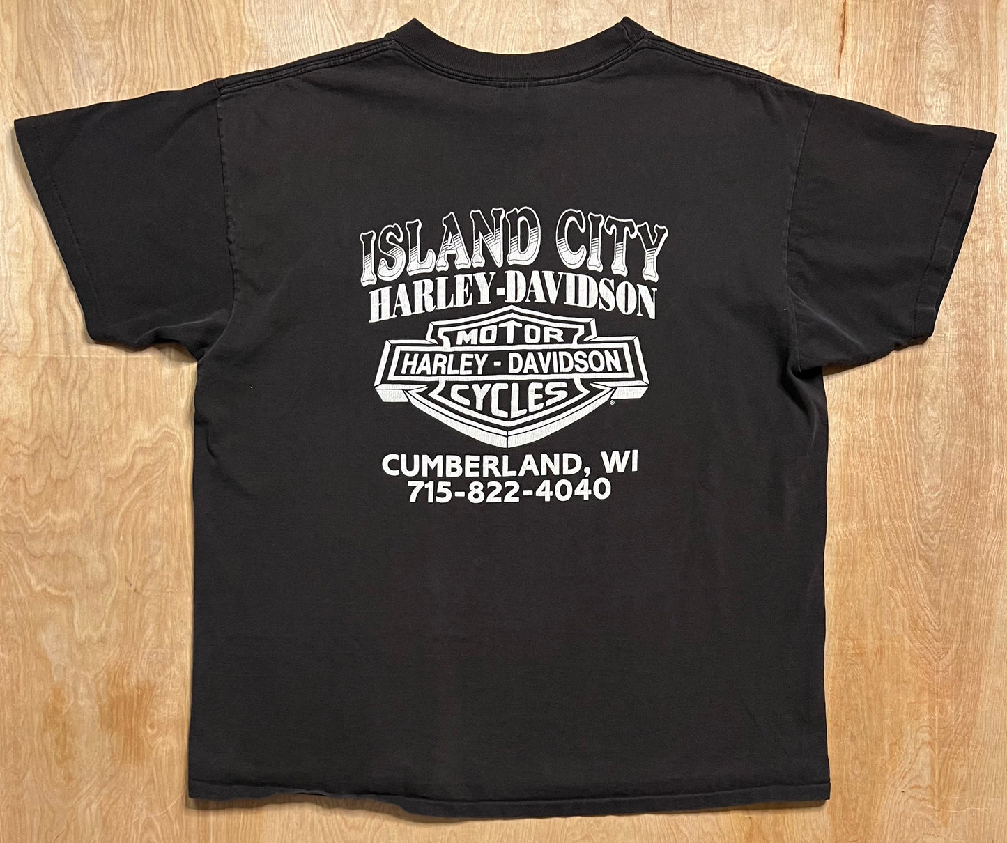 1980's Harley Davidson 3D Emblem Single Stitch T-Shirt