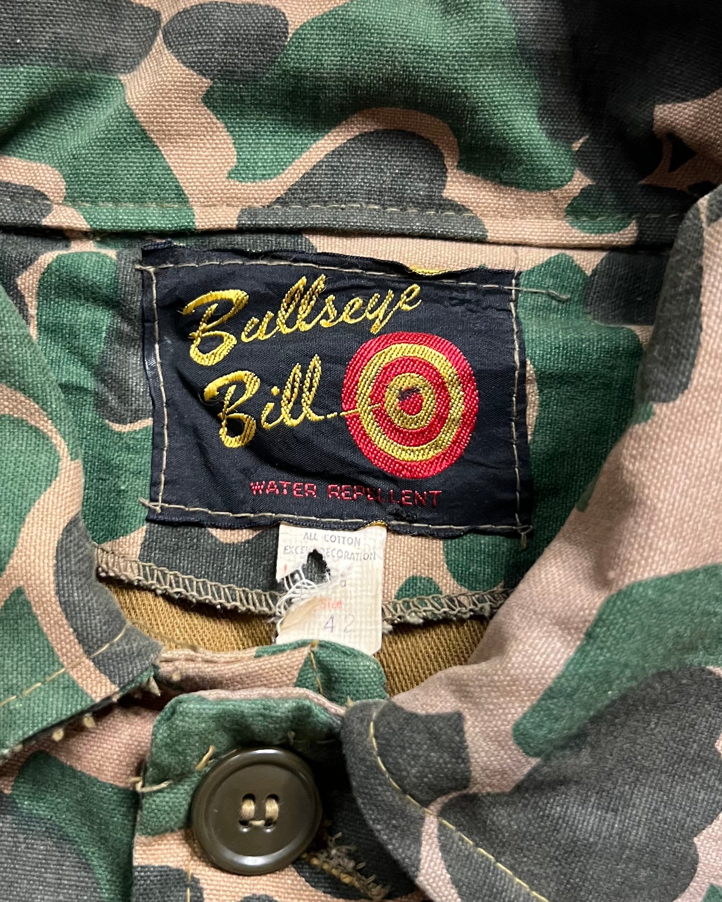 True Vintage Bullseye Bill Camouflage Bird Hunting Jacket