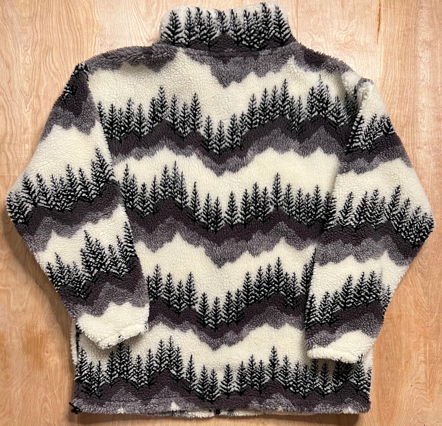 Vintage Black Mountain Forrest AOP Fleece Jacket