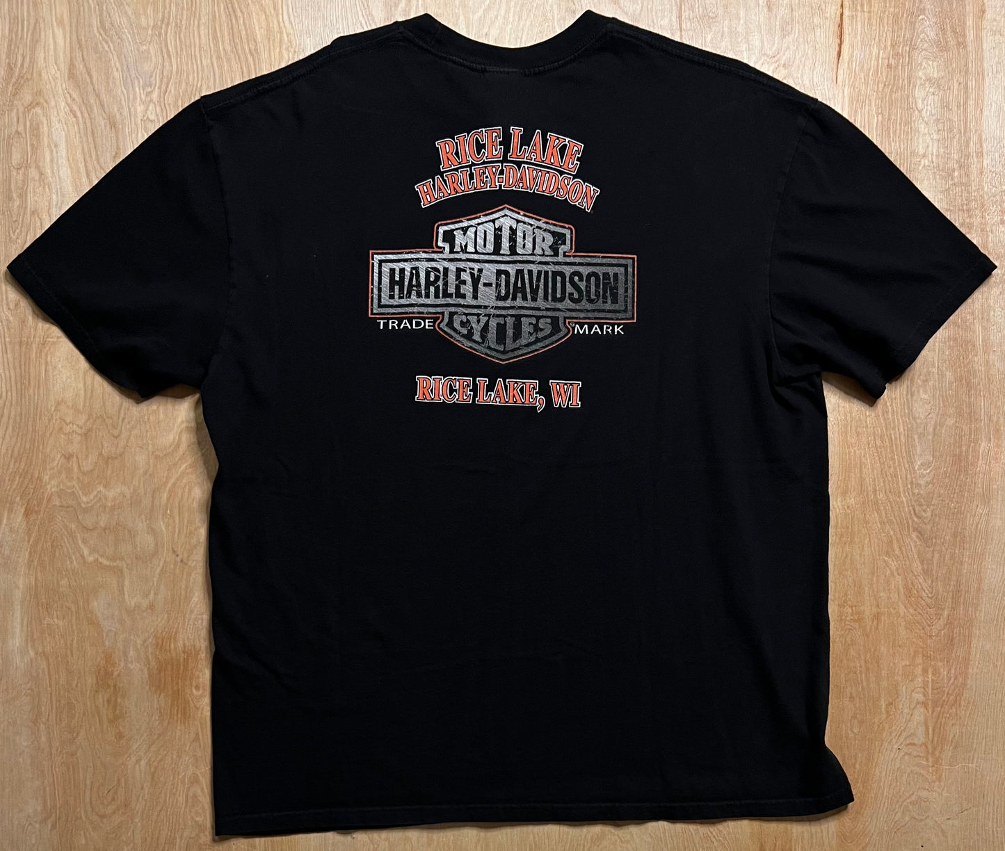 2000's Harley Davidson Rice Lake, Wisconsin T-Shirt