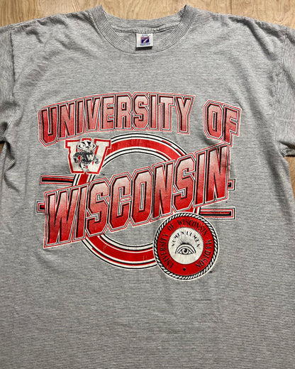 1990's Wisconsin Badgers Logo 7 Single Stitch T-Shirt