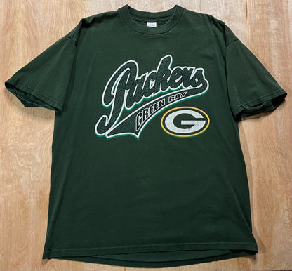 1990's Green Bay Packers Logo 7 T-Shirt