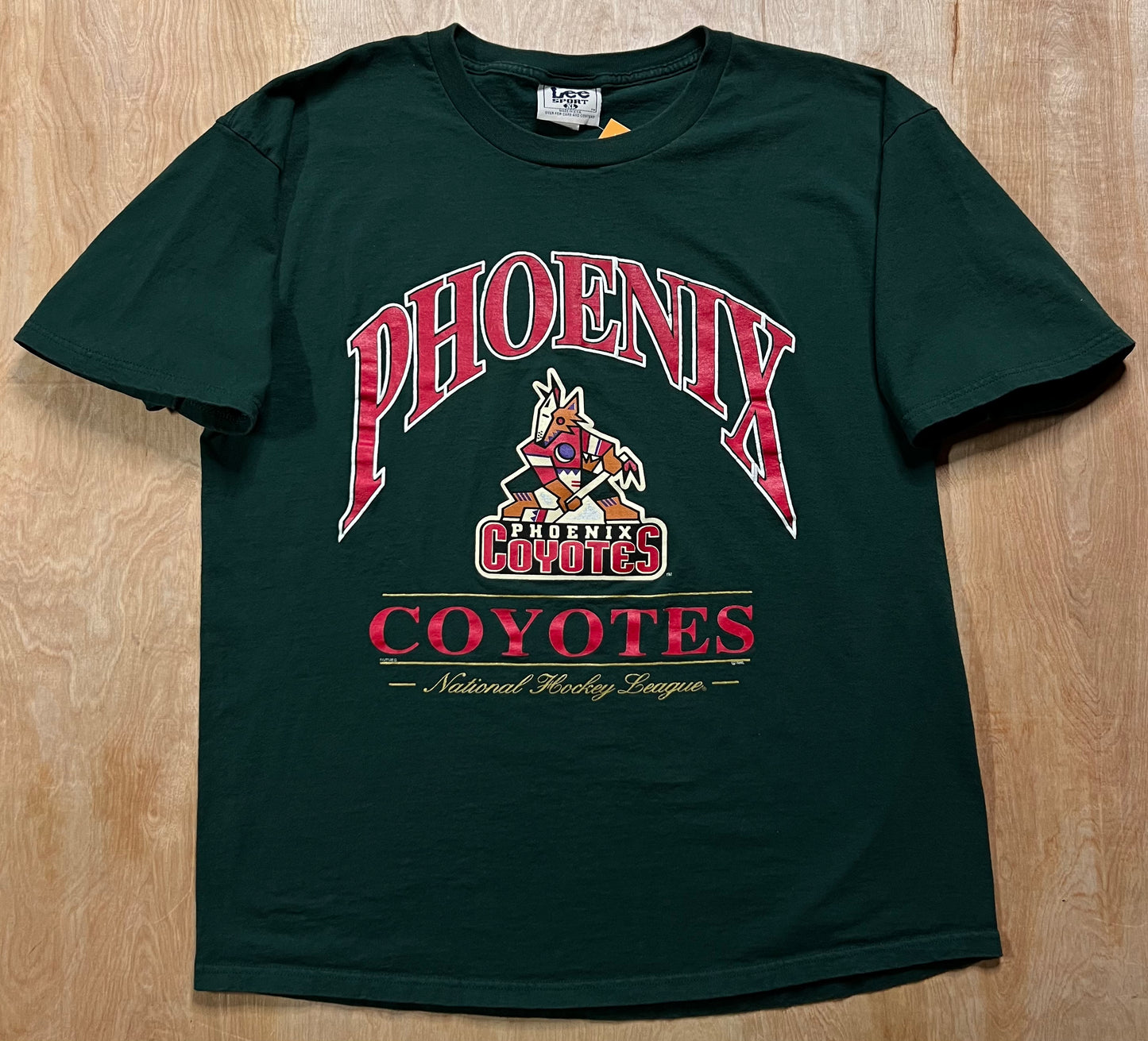 1990's Phoenix Coyotes Lee Sport Nutmeg T-Shirt