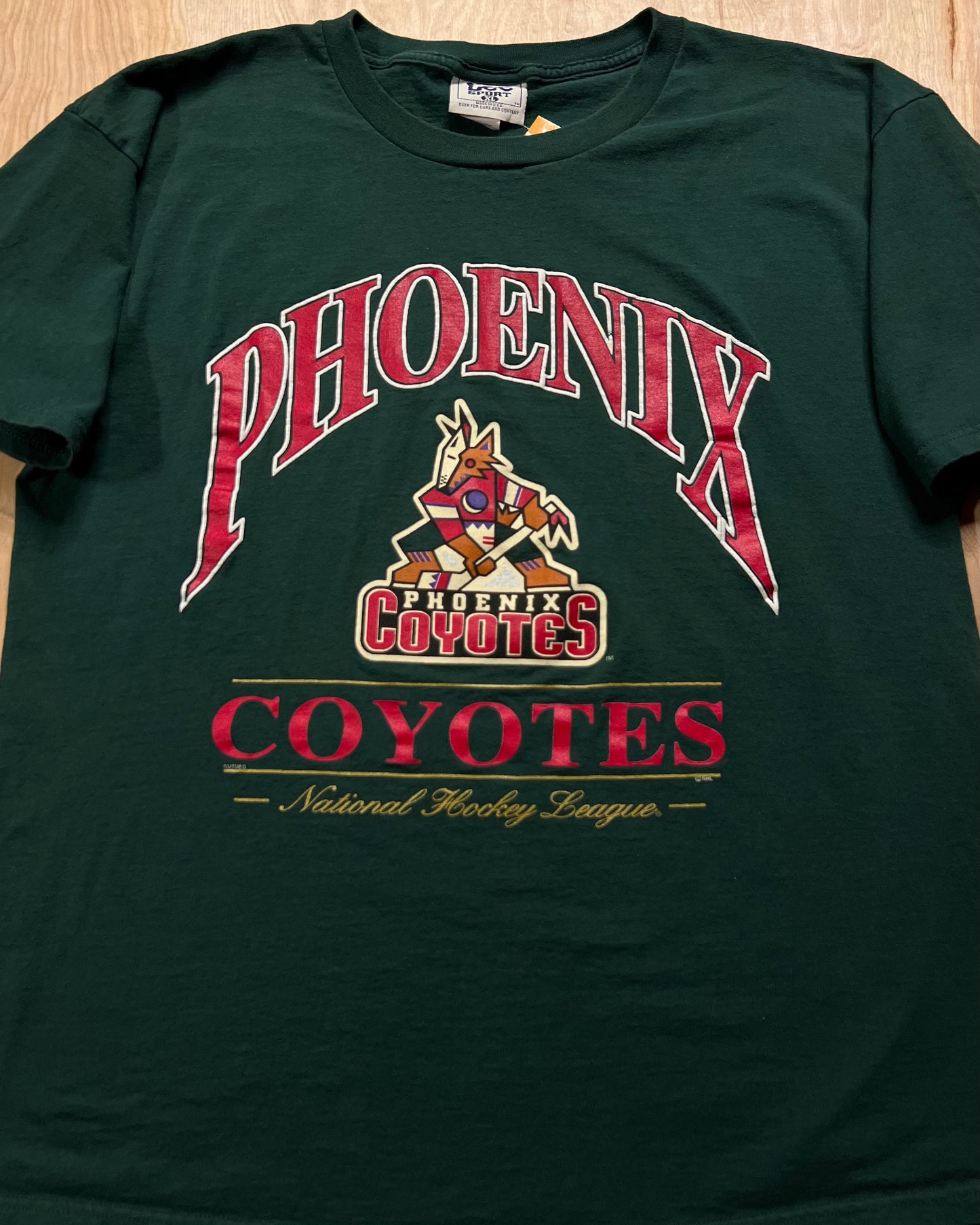 1990's Phoenix Coyotes Lee Sport Nutmeg T-Shirt