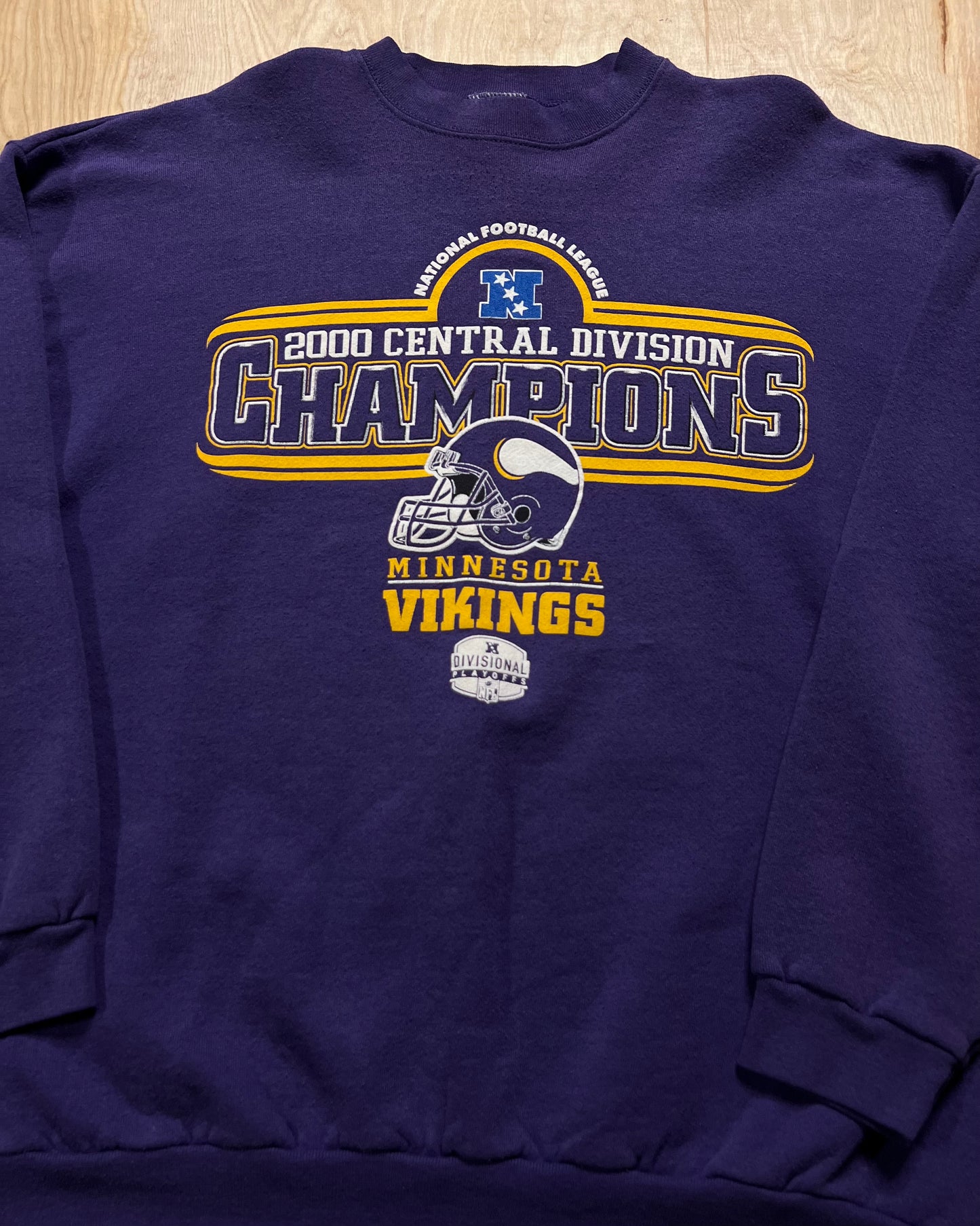 2000 Minnesota Vikings Central Division Champions Playoffs Crewneck