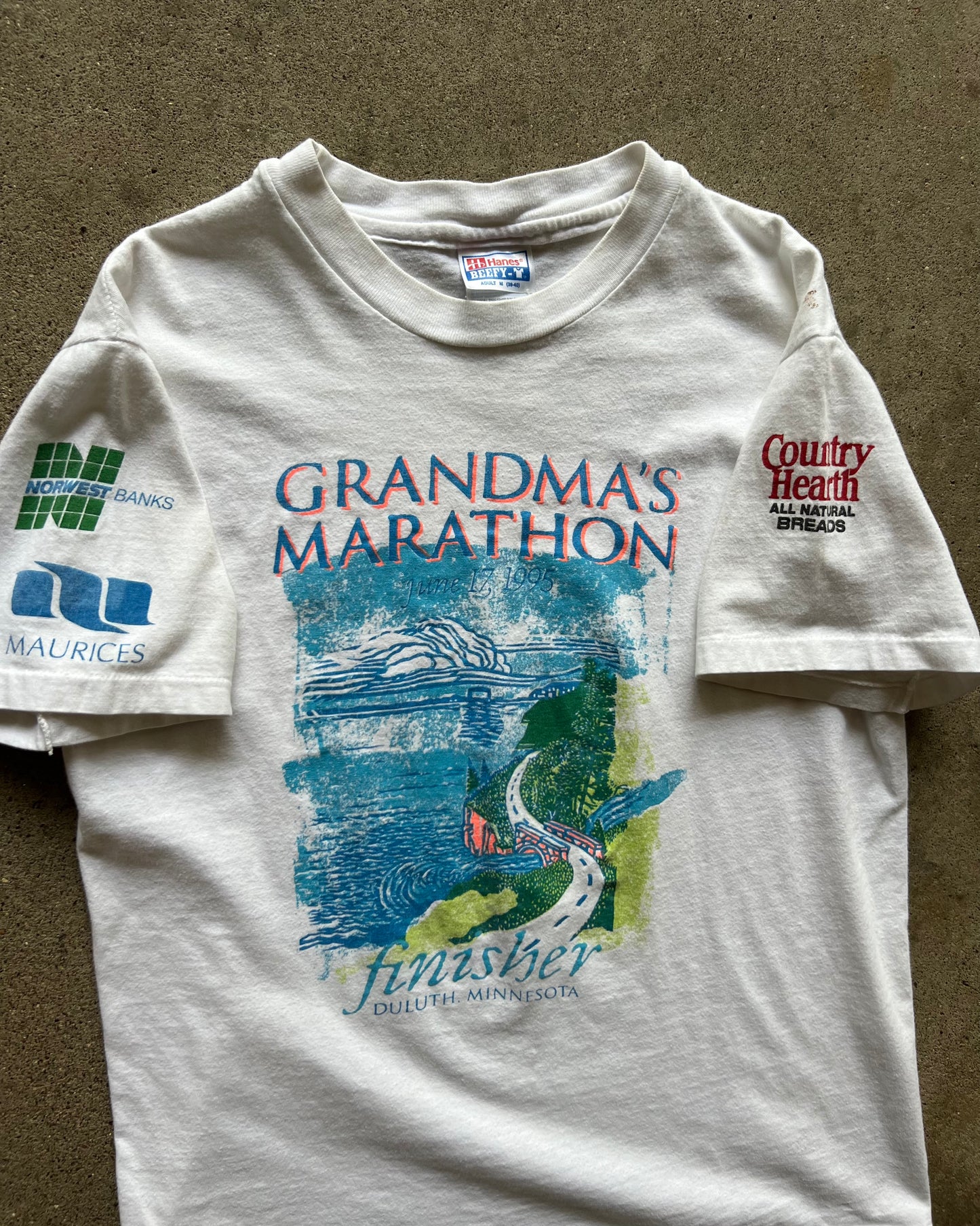 1995 Grandmas Marathon Finisher Single Stitch T-Shirt