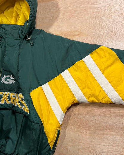 1990's Green Bay Packers Pro Line Starter Pullover Puffer