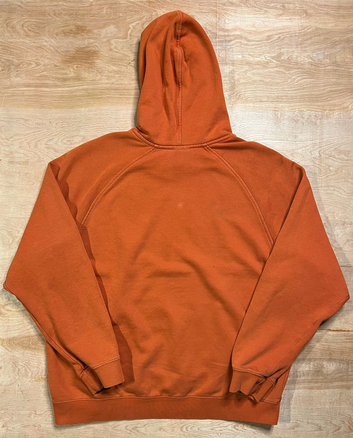 Vintage Distressed Orange Nike Mini Swoosh Hoodie