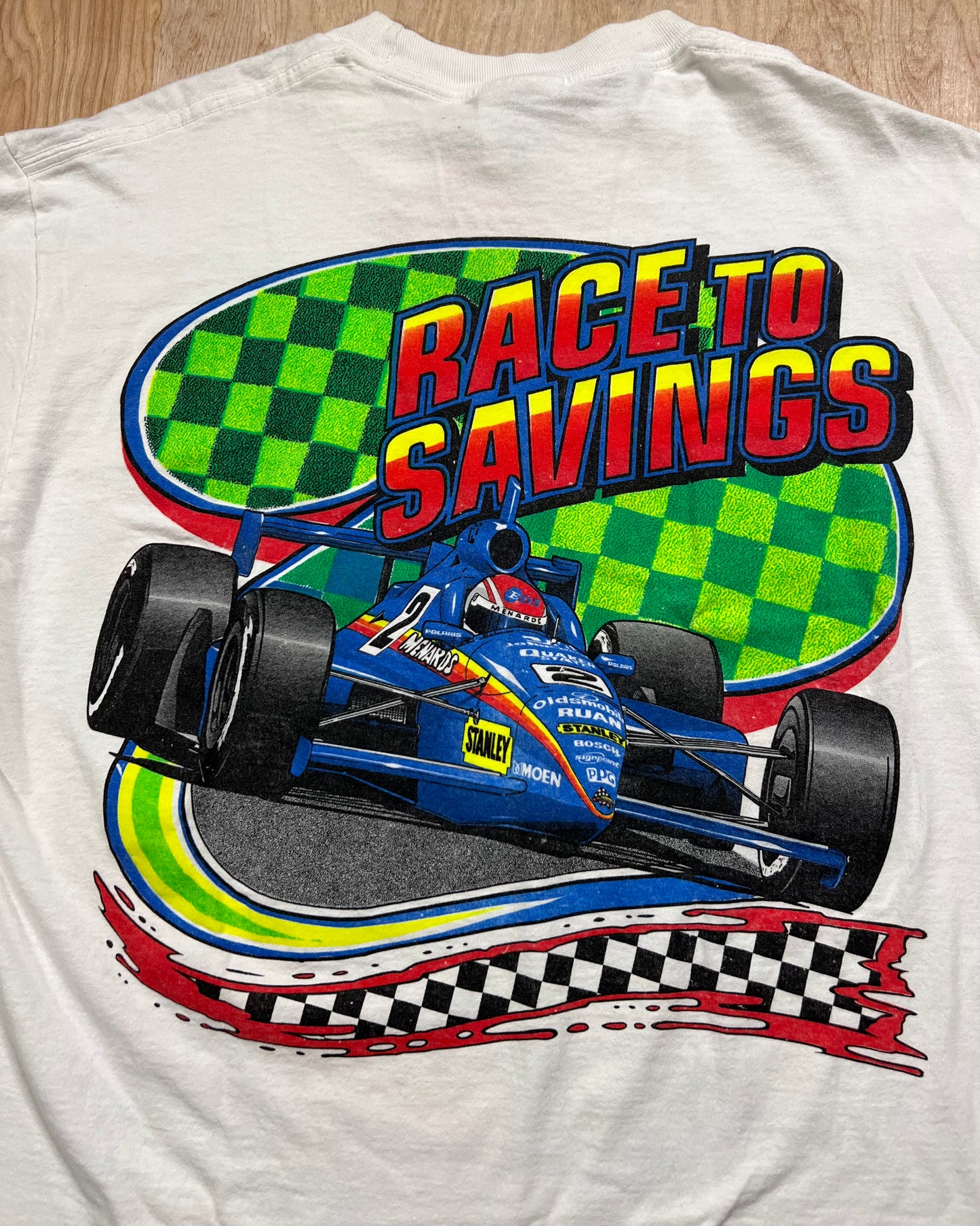 1990's Team Menard "Race to Savings" T-Shirt