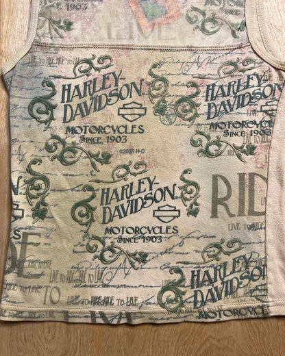 2005 Harley Davidson Big Print Tank Top