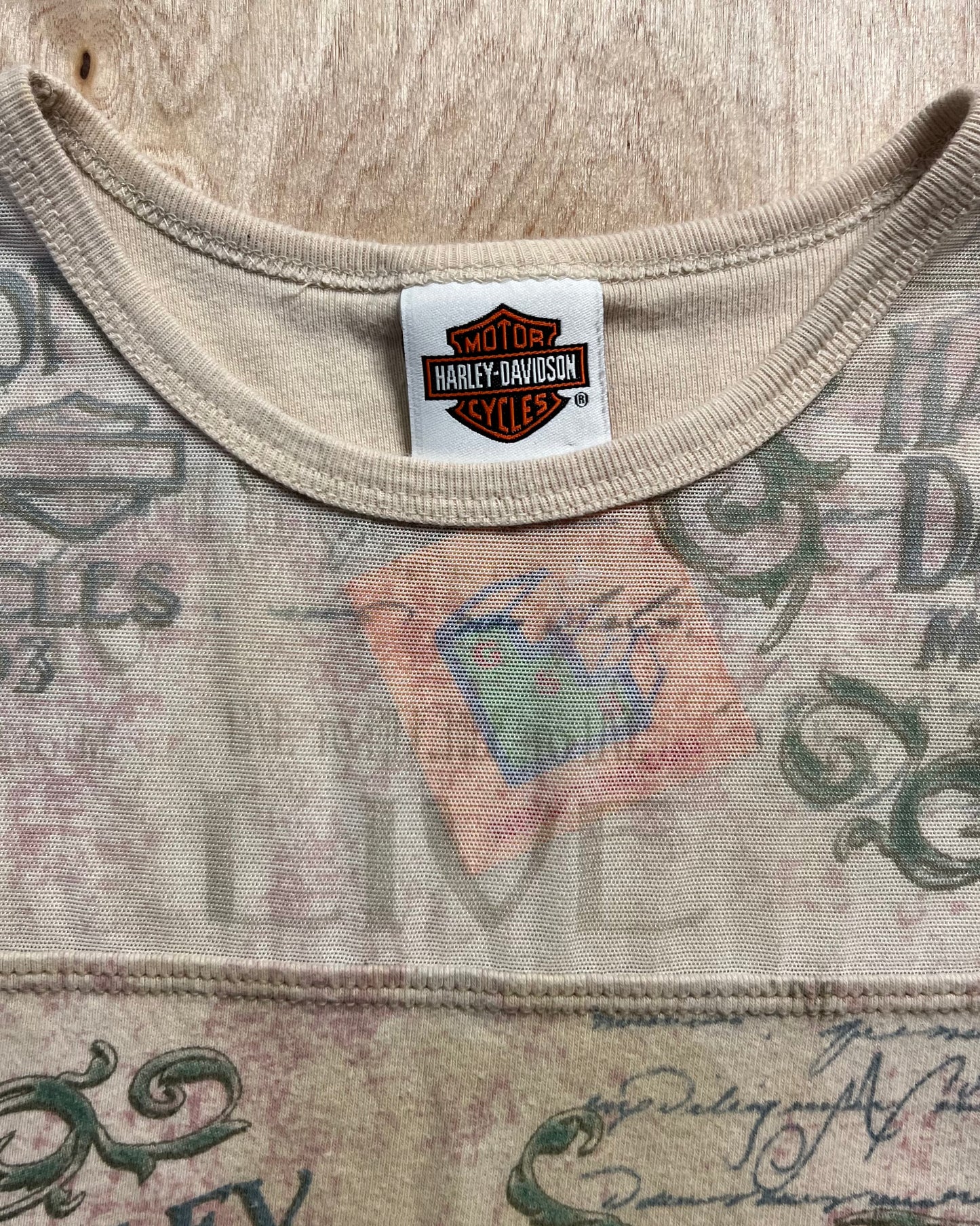 2005 Harley Davidson Big Print Tank Top