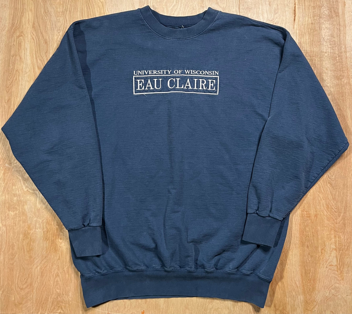 Early 2000's University of Wisconsin Eau Claire Faded Crewneck