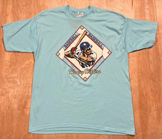 Early 1990's Heavy Hitters Baseball Single Stitch T-Shirt