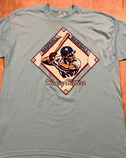 Early 1990's Heavy Hitters Baseball Single Stitch T-Shirt
