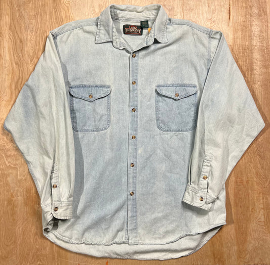 1990's Faded Greatland Apparel Button Up Shirt