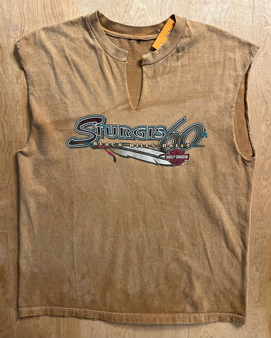 2000 Harley Davidson Sturgis 60th Anniversary Chopped Tank Top