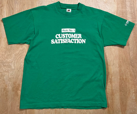 Early 1990's Rule #1 Customer Satisfaction Single Stitch T-Shirt